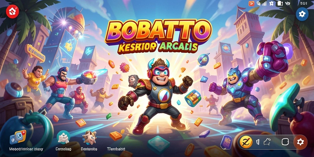 Tangkapan layar BOBATOTO menunjukkan aksi dinamis dan seru dalam gameplay Arcade.