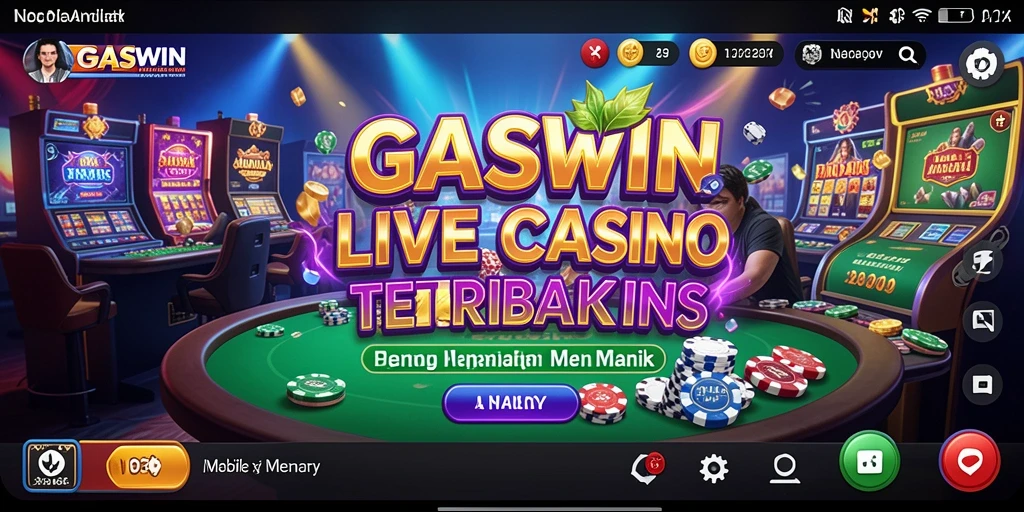 GASWIN menampilkan gameplay Live Casino yang seru dan interaktif.