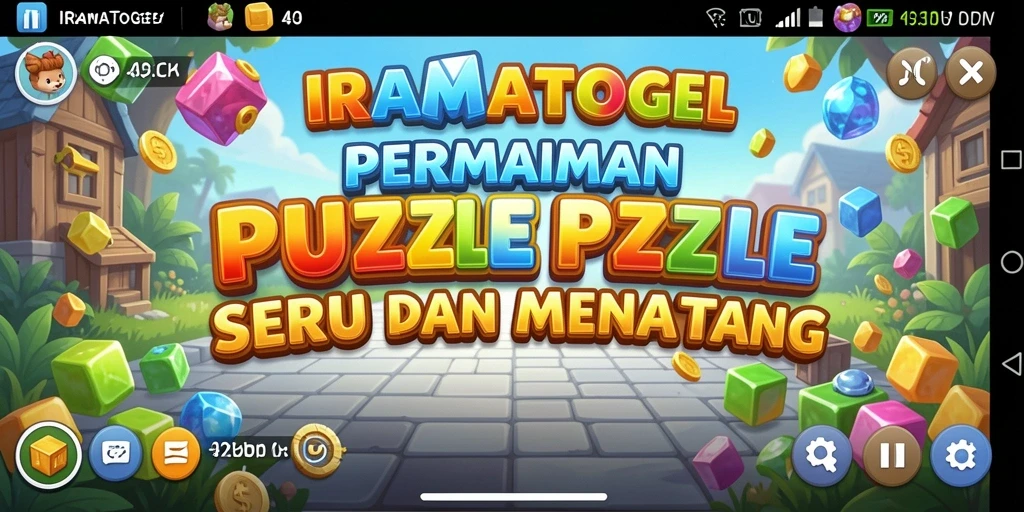Tampilan gameplay <strong>IRAMATOGEL</strong> menampilkan berbagai tantangan puzzle yang menyenangkan.