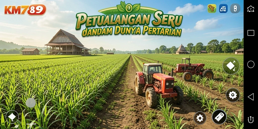Gameplay menarik dalam KM789 yang menghadirkan pertanian seru.