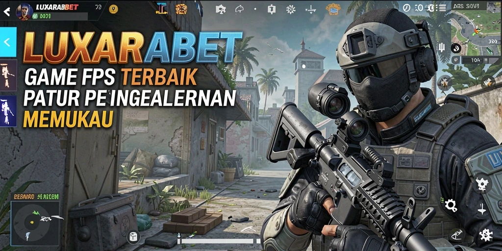 Tangkapan layar intens saat bermain LUXARABET menunjukkan aksi FPS yang mendebarkan.