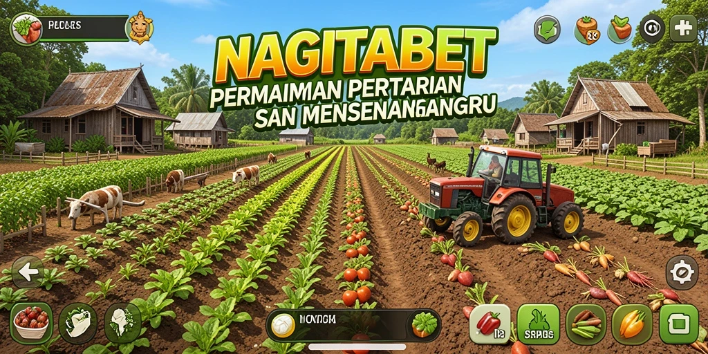 Tampilan gameplay NAGITABET yang menarik dengan pertanian aktif.